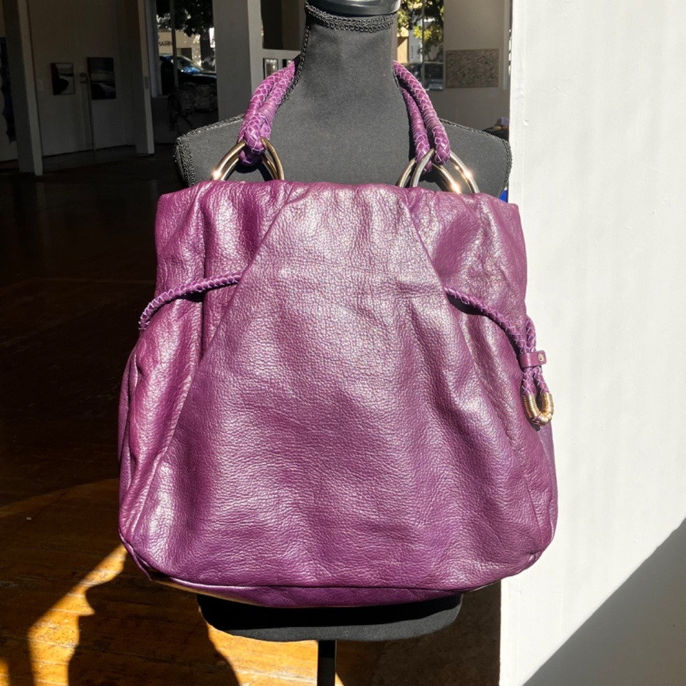 Elliot Lucca purple leather bag - Picture 3 of 10
